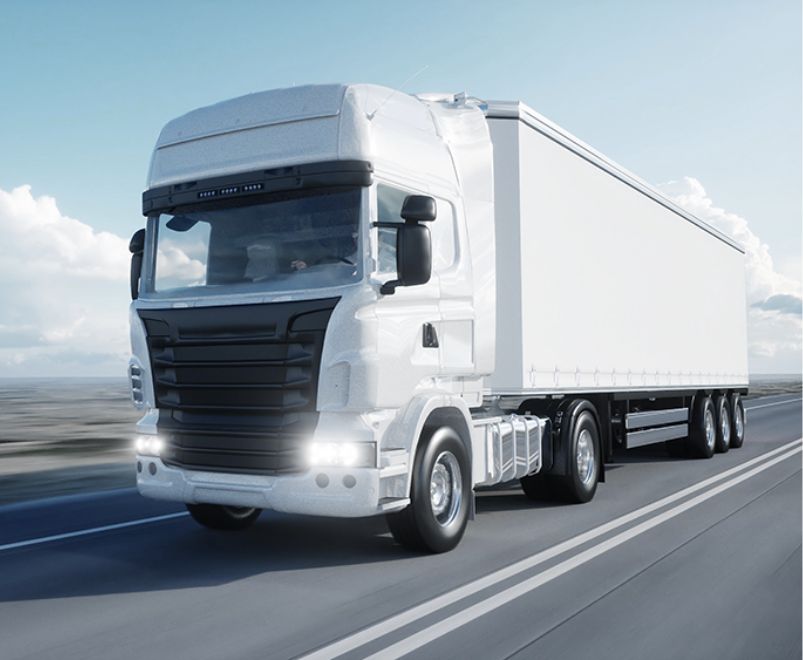 Lkw auf einer Schnellstraße